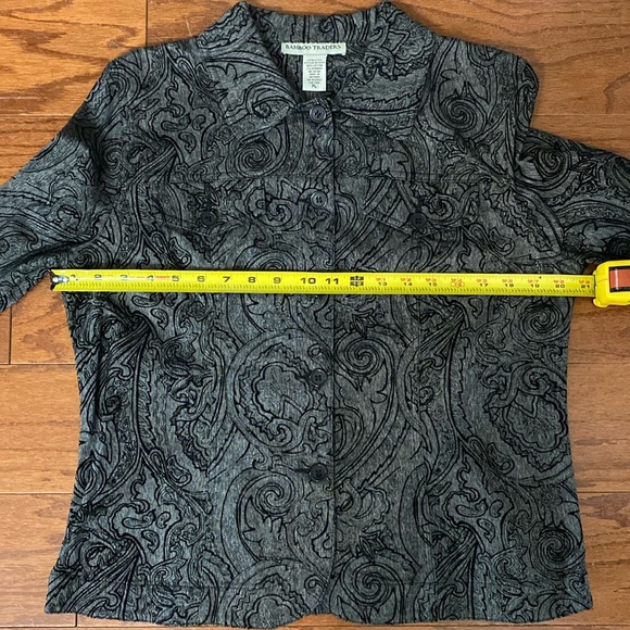 Bamboo Traders blk/gray button jacket. LP - Picture 8 of 10